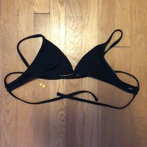 Black tie back triangle Jolyn top